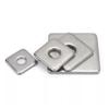 304 Stainless Steel Thickened Square Washers for Curtain Wall (Sizes: M4, M5, M8, M10, M12, M16)