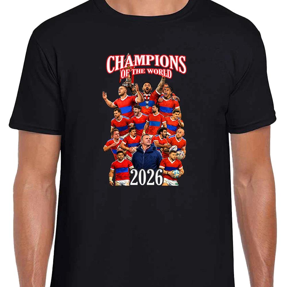 Hull KR Champions Of The World 2026 Unisex Black T-Shirt Tee S-XXXL XL