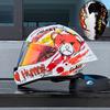 ORZ Graffiti Bear Full Face Motorcycle Helmet, DOT Motorcycle Helmet, Men's and Women's Racing Helmet, All Season Safety Helmet