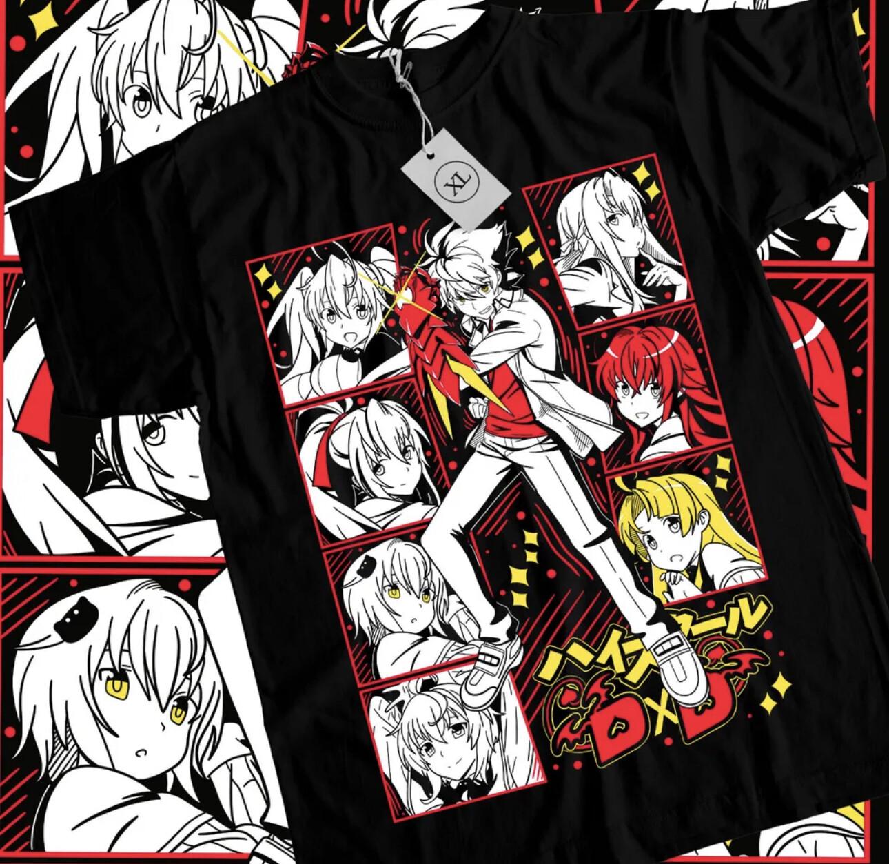 High School DxD Rias Gremory T-Shirt Mens Womens Tees Top Akeno Himejima,Issei ,Girl,Shirt All Size S