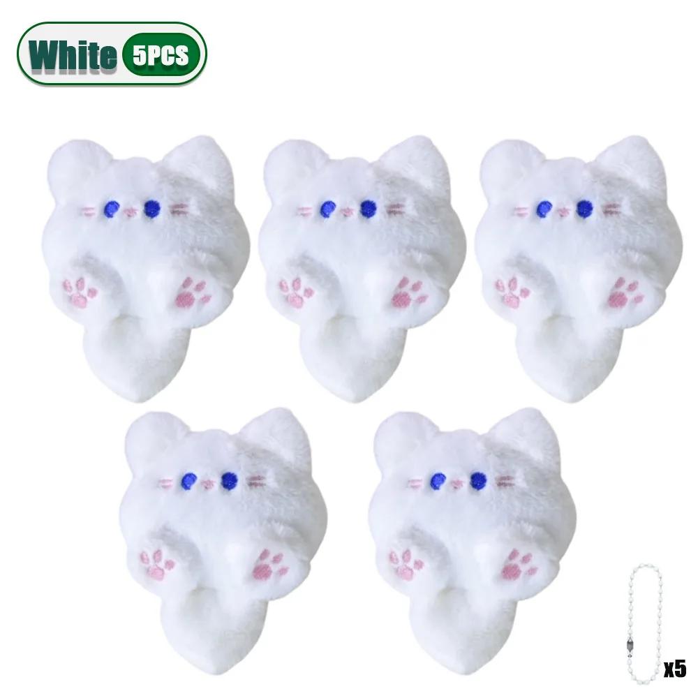 1/3/5/10/20PCS Adorable Plush Cartoon Cat Hanging Doll Soft Kawaii Backpack Decoration for Girls Student Christmas Gift