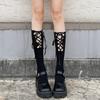 Ins Lolita Calf Socks Teen Sweet Princess Wind Cross Strap JK Stockings Cotton Socks Children