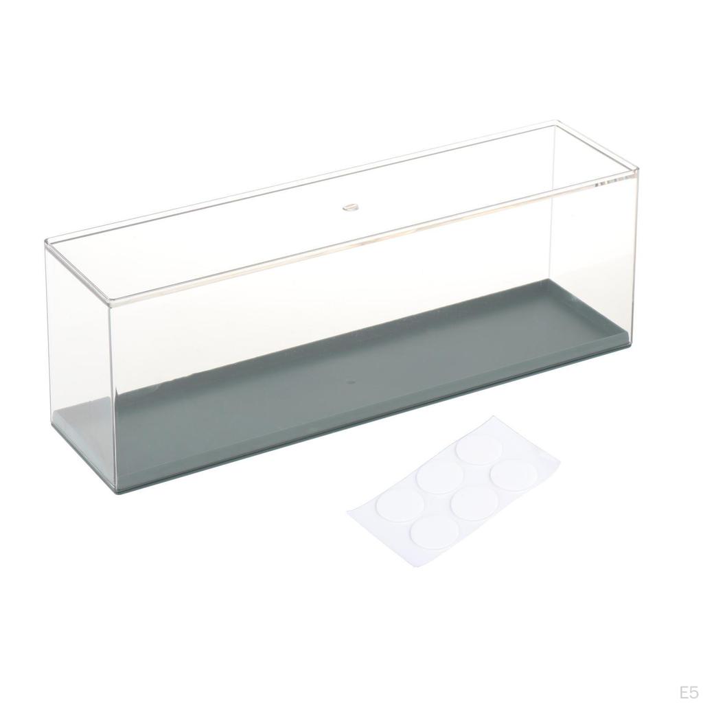 Klare Ausstellungsbox Staubdichte Box Stapelbarer Organizer Abnehmbare Regale Figur