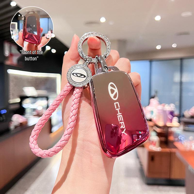 Chery QQ Ice Cream Car Key Case for Tiggo 5x/Arrizo 5 - Fashionable Female/Male Key Shell Bag