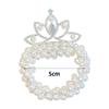 2-delige Mode Parel Kroon Prinses Haarbanden Elastische Rubberen Bandjes Kinderen Bal Haar Knot Ties Haar Styling Accessoires