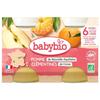 Babybio - Kleines Baby-Gläschen Apfel Clementinen - Bio - 2x130g - Ab 6 Monaten