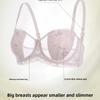 Female Summer Ultra Thin Sexy Lace Without Strapless Big Chest Show Small with Chest To Prevent Under Hanging Neck Underwear