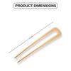 Fashion Alley 1 Pc U Shape Hair Pin Bun Stick for Women Girls | Premium Metal Juda Pin | Strong Hold Hair Accessory for Bridal Daily Use | Golden