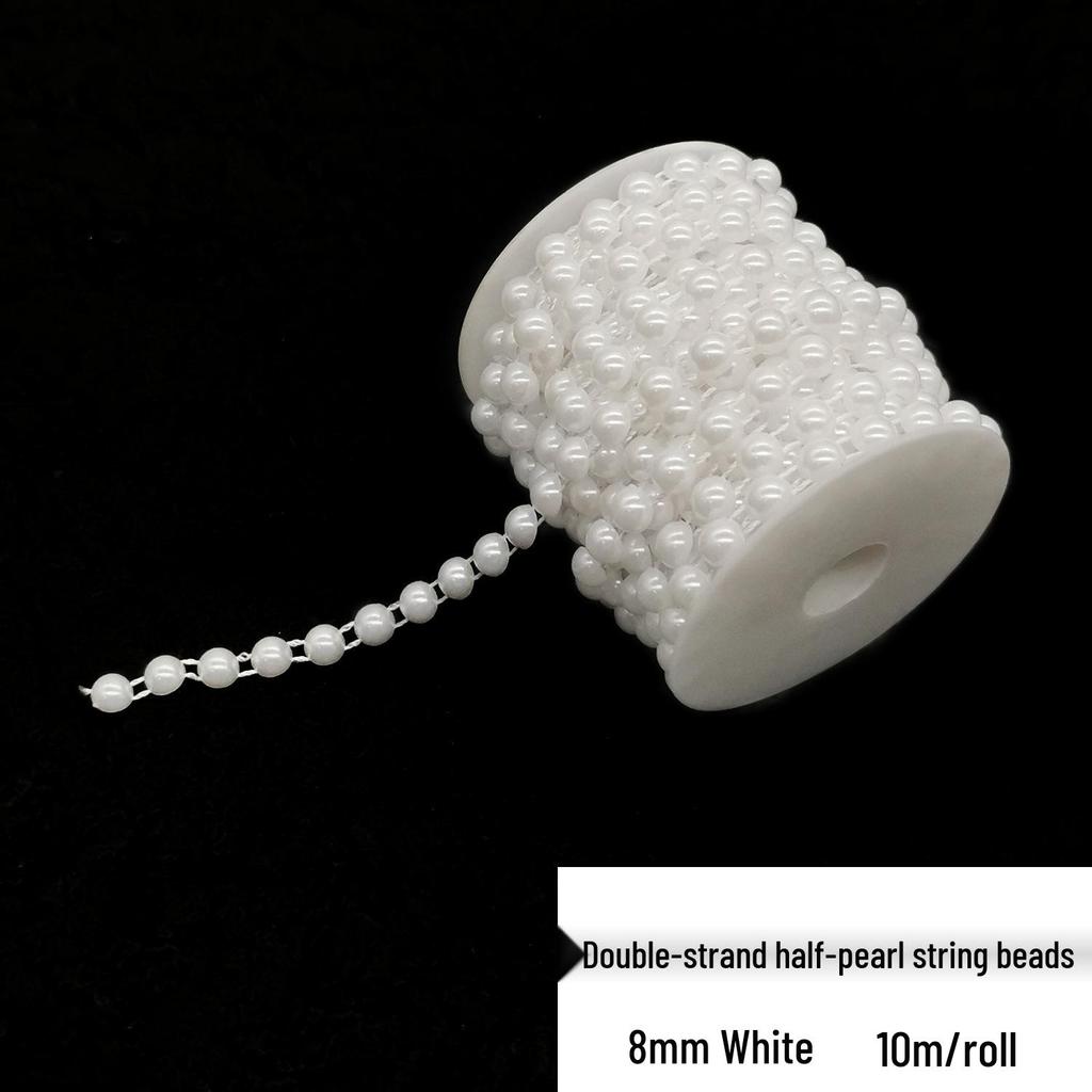 Double-Line Pearl Sunflower Snowflake Beads DIY Decoration