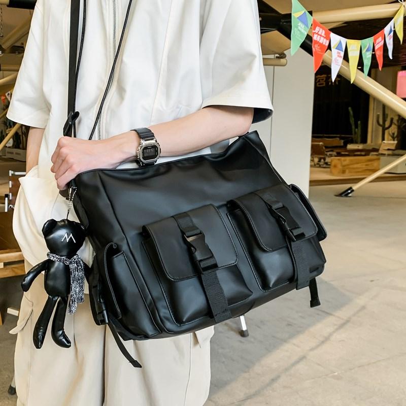 Minimalist Tactical Messenger Bag for Men Women – Water-Resistant Shoulder Bag with Multiple Pockets