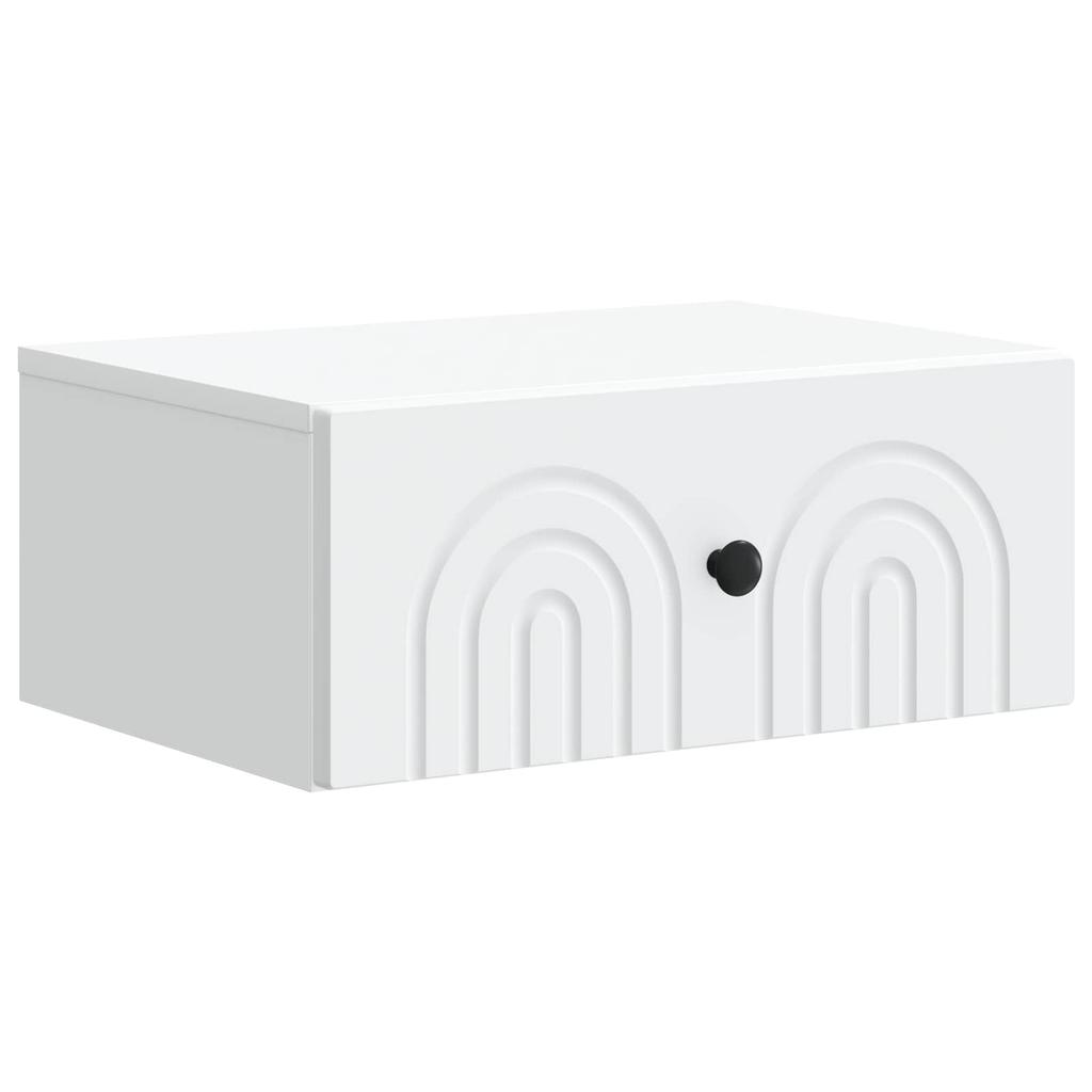 Wall Mounted Nightstand Set 2 pcs White 49 x 34.5 x 20 cm