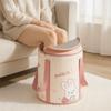 Rabbit Pattern Foot Bath Bucket Insulation Leak Proof Collapsible Foot Bath Heat Resistance Thickened Foot Soaking Bucket