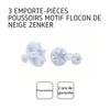 Emporte-pièce - zenker - flocon de neige - lot de 3 - plastique - 2,5/4/5,5 cm
