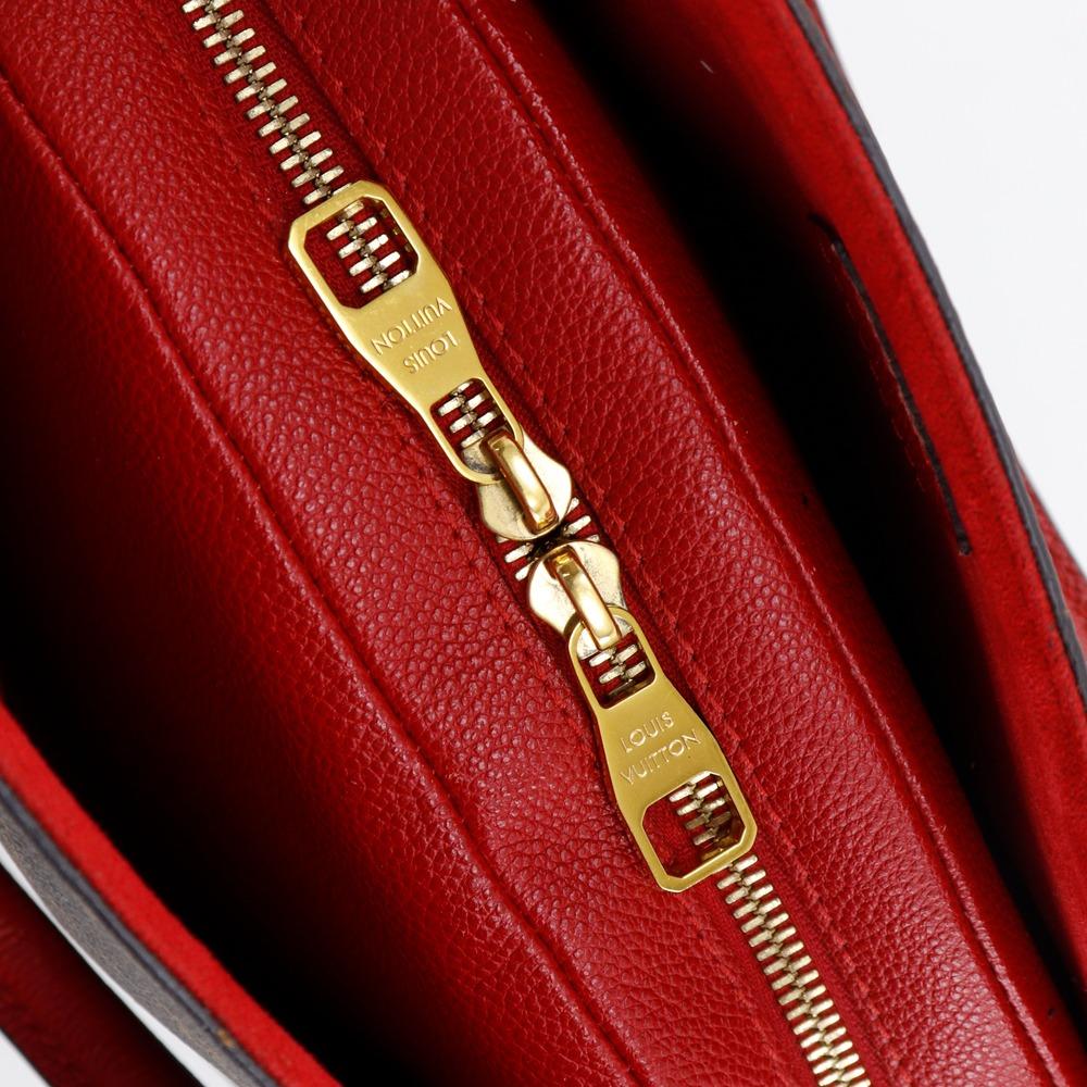 LOUIS VUITTON Almine toe bag Handbag M41779 2WAYShoulder Rouge Brown / red Monogram canvas Women Used