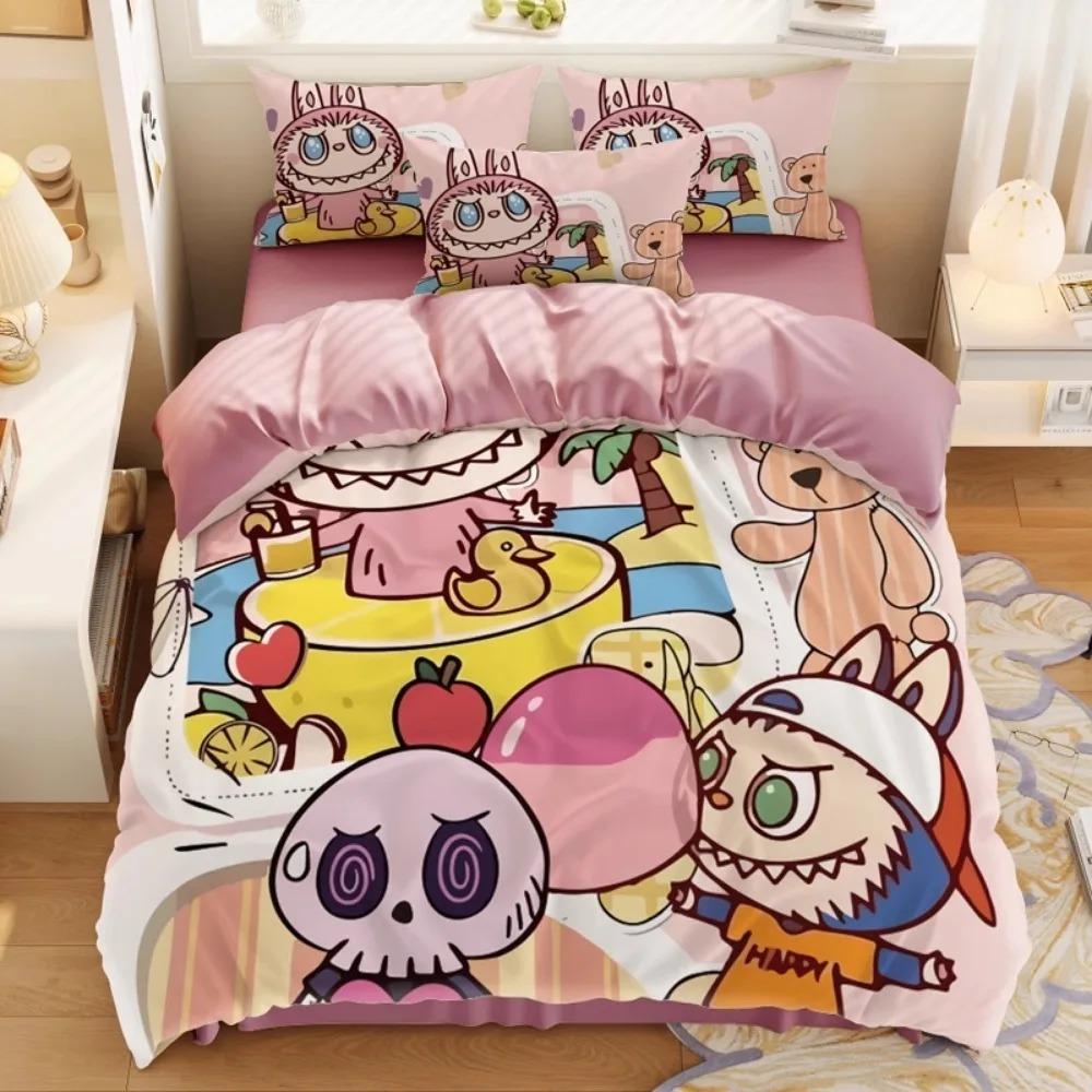 Cartoon Bubu Bedding Bedroom Set,Children'S Gift Teenagers Adulte Microfibre Double Bed Single/Double/Queen/King