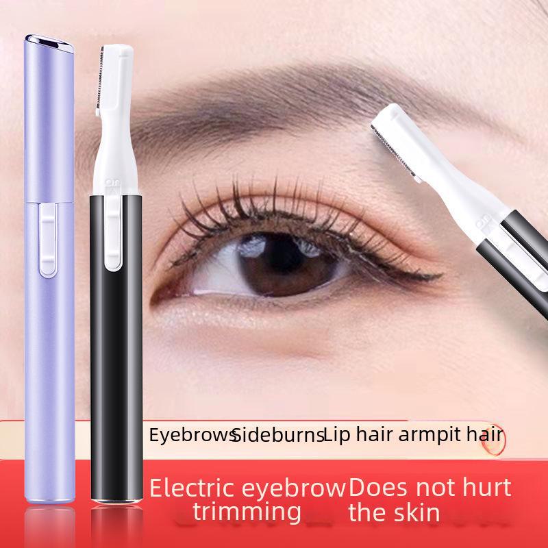 Electric Eyebrow Trimmer for Women - Lipstick Design for Shaving & Hair Removal