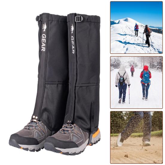 Snow Leg Gaiters, Snow Gaiters for Hiking Boots, Waterproof and Windproof Adjustable Snow Boot Gaiters for Walking Mountain Hunting Climbing, Hiking
