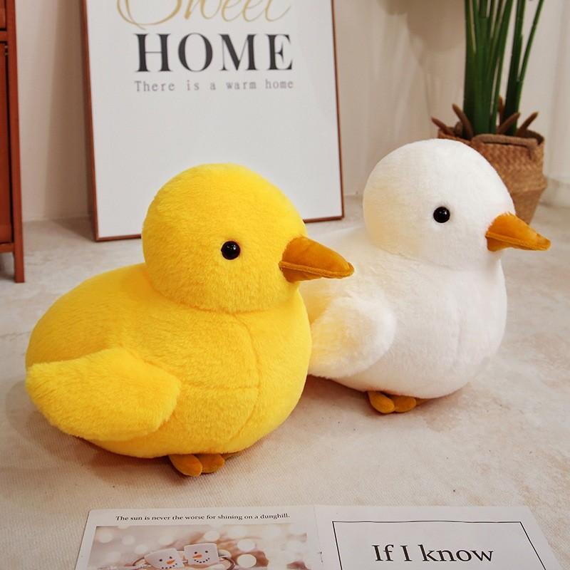 Plush Duck Yellow Toy Animal Stuffed Doll Bedroom Decoration Kids Gift Cute