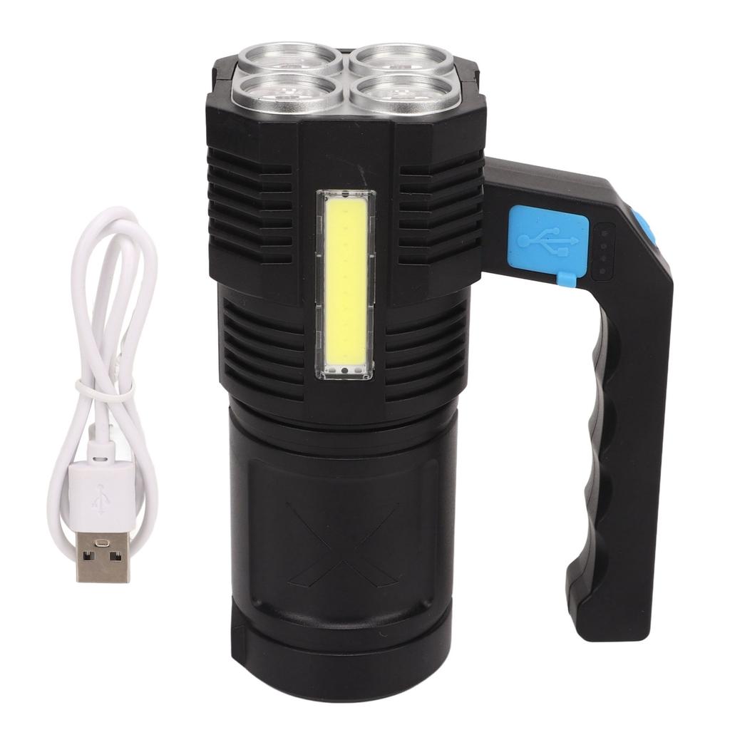 Torch Flashlight 4 Modes IPX4 Waterproof Aluminum Alloy Handheld Searchlight for Outdoor