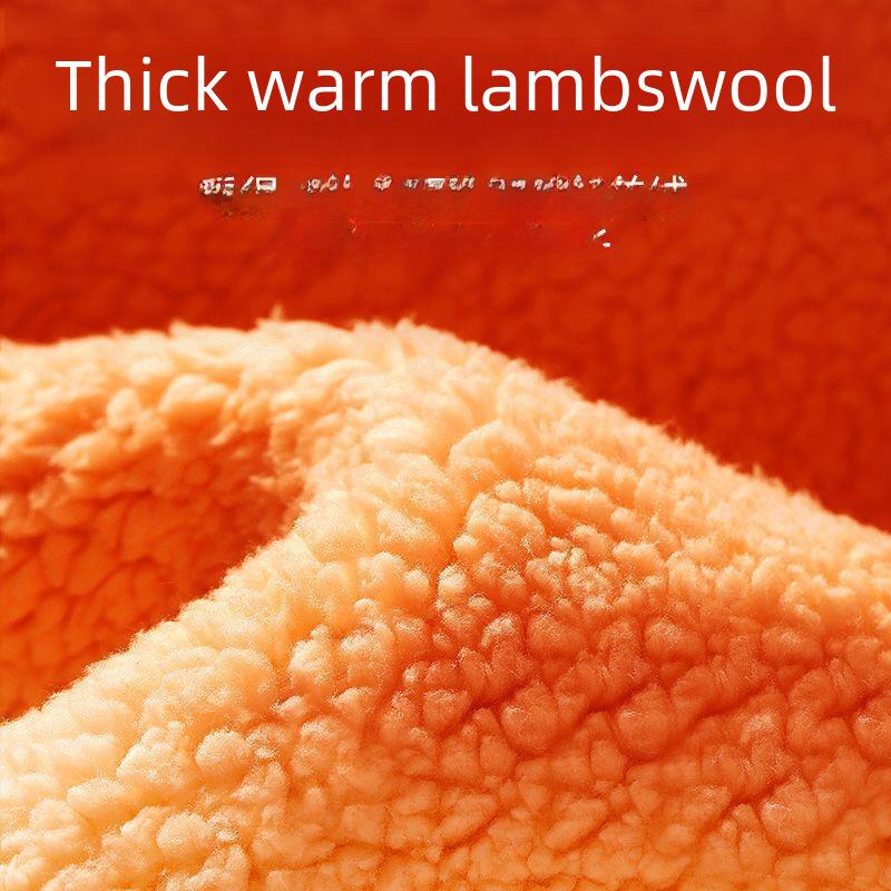 National Trend Men's Velvet Hooded Sweatshirt - Thickened, Warm Lambskin Jacket for Fall/Winter 2022, Youthful and Stylish.