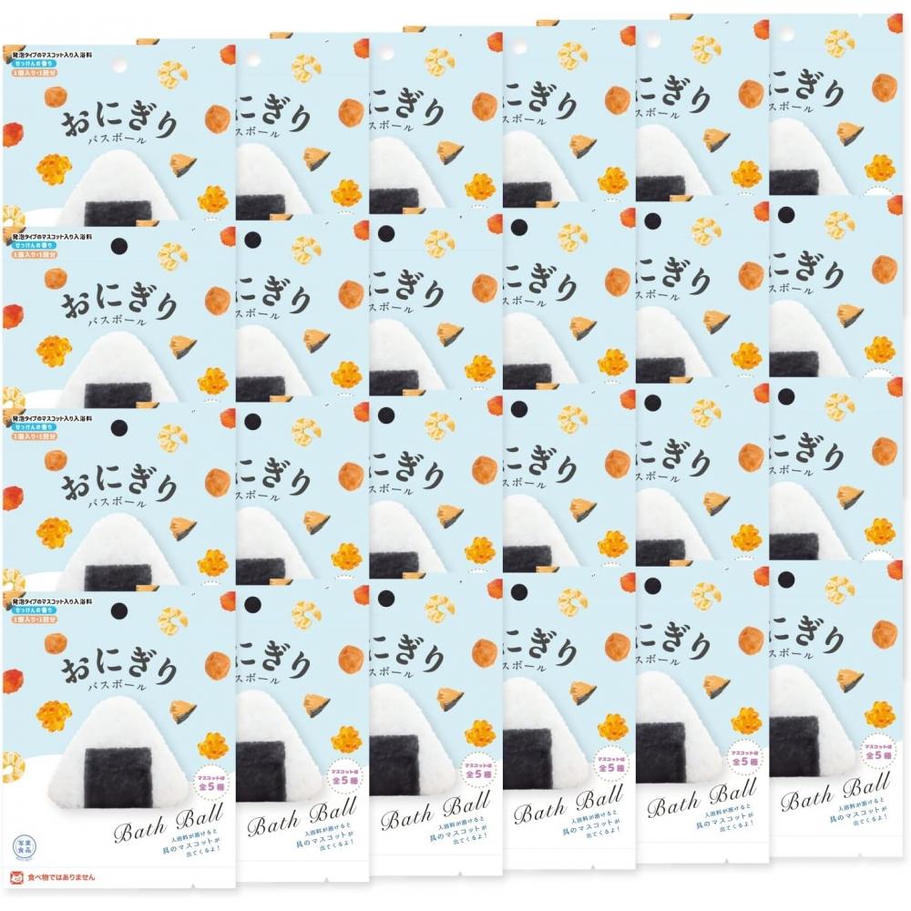 Nor Corporation Nor Corporation Bus Ball Realistic Food Series Onigiri Bus Ball With Mascot Set Of 3 Scented Ob Ong 1 1