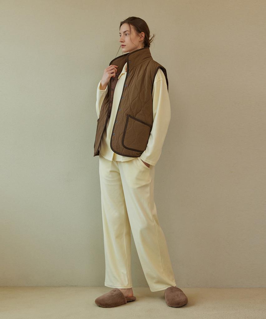 Atempo Quilting Padding Vest_Brown (Women)