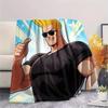 Johnny Bravo Flannel Blanket, High quality Comfortable for All Seasons, Home Decor, Warmth and Comfort