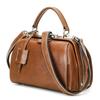 Full-Grain Lambskin Leather Crossbody Handbag with High-End Metal Lock for Women