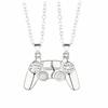 Bunte Paar-Gamepad-Anhänger-Halskette, Modisches Geometrisches Design Kombinierbarer Passender Schmuck