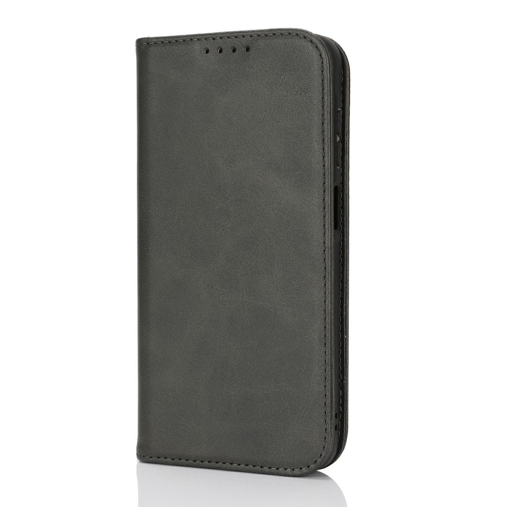 For Samsung Galaxy A26 5G Case PU Leather Calf Textured Magnetic Closing Smart Phone Cover