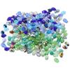 200 PCS Teardrop Blue Glass Beads Crystal Crystal Beads Pendant Crystal Pendant Necklace