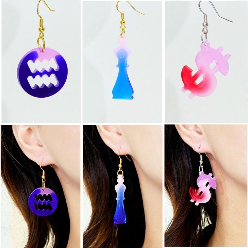 Versatile Silicone Molds DIY Jewelry Making Moulds Fashion Accessories Mould Resin Casting Mold Earrings Pendant Molds