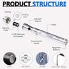 Portable LED Flashlight Outdoor Tools Emergency Light Flexible Head 3 LED Flashlights Telescopic Torch with Magnet