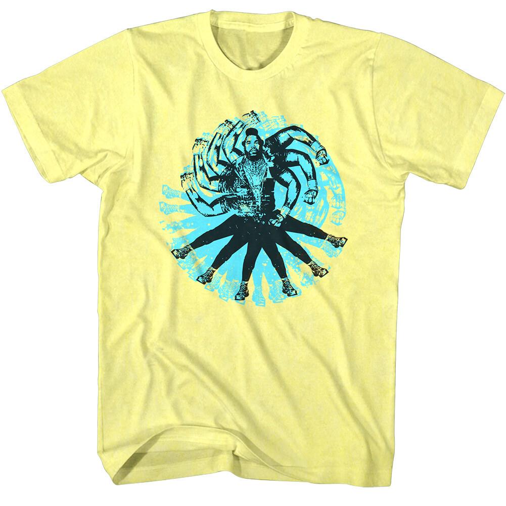 A-Team Mr T Spinning Kick Men T Shirt BA Baracas Vitruvian Fight XXXXL