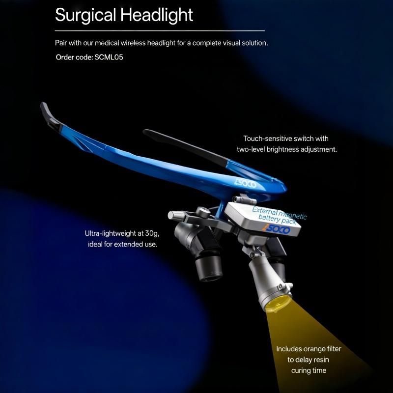 SOCO Dental Professional Medical Loupes & Headlight System SCE200/SCE300