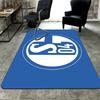 Schalke 04 Pattern Rug Floor Mat for Living Room or Bedroom Soft and Comfortable Carpet a Gift for Birthday and Holiday.