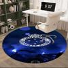 1PC round rug Fc Stars Shine Printed Round Area Rug ,Rug For Home Office, Round Chair Rug, Decorative Carpet Fan gifts Christmas gift