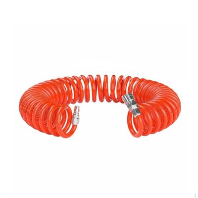 PU Spring Tube High Spiral Pneumatic Hose with Connector AreaSaving Retractable Air Compressor