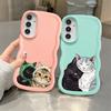 Cute Cat Soft Phone Cover Case for Samsung Galaxy A13 A52 A11 A14 A16 A12 A21s A15 A22 A23 A33 A06 A04 A53 A05 A03
