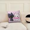 Cartoon Angel Black and White Cat cushion cover Pillow Cover Decoration Room Home Sofa living Office Car Nordic Simplicity