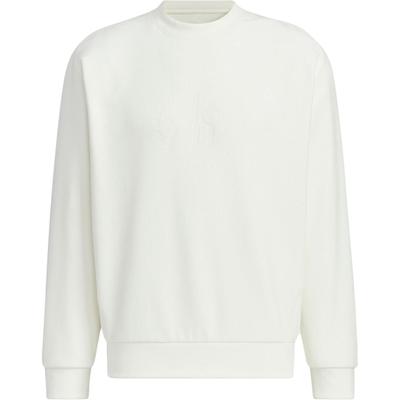 adidas Sudadera Deportiva de Manga Larga con Cuello Redondo Serie Cálida Logotipo Tops Unisex Blanco Jade JI6651