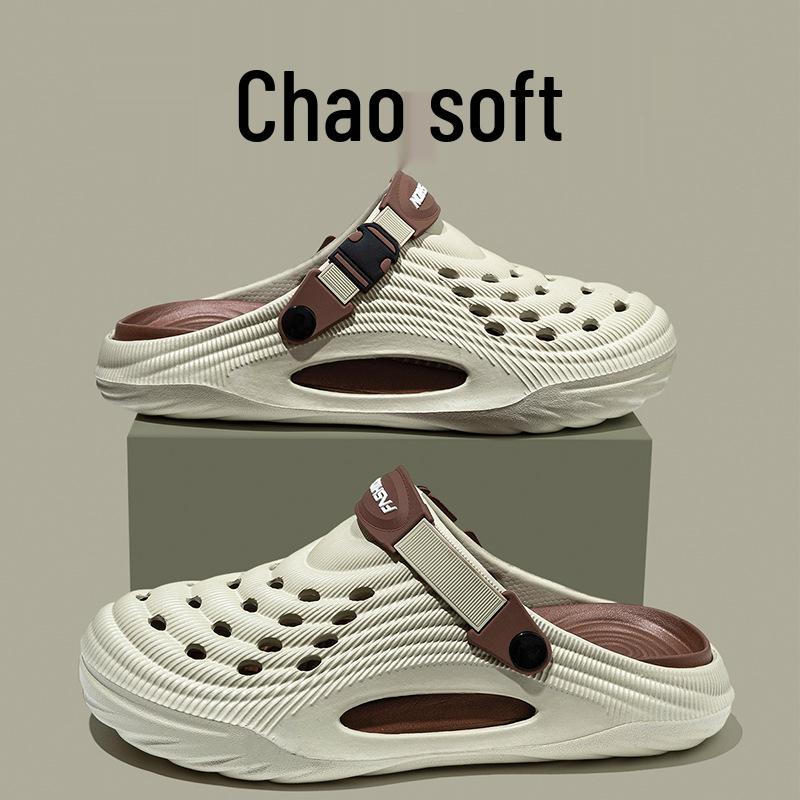 2025 Heren Zomer Strand Sandalen met Dikke Zool en Gesloten Teen