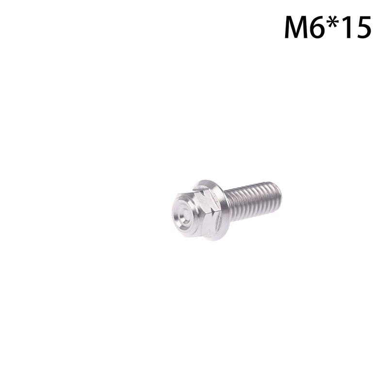Titanium Alloy Flange Head Screw M6M8M10 Motorcycle, Car Modification, Weight Reduction, External Hexagonal Screw