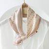 2025 Neckerchief Female Luxury Square Scarf for Women Silk Shawl Satin Hijab Fashion Wraps Hair Bands Ribbon Headband Bandana