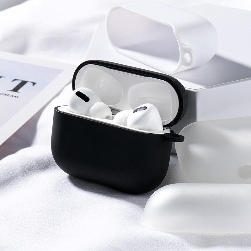 Frosted TPU Black Material White for Apple Bluetooth AirPods 1 /2 Generation Pro3 Generation Earphone Case Soft Cover