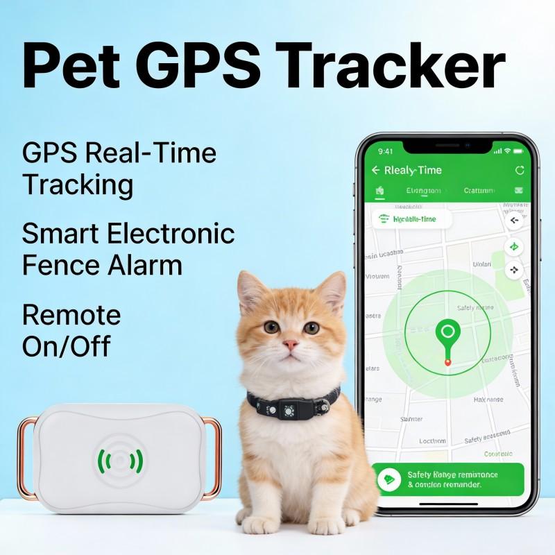 Waterproof GPS Dog Collar Tracker with 4G Connectivity - Real-Time Location & Activity Monitoring for Pets (Unlimited Range)