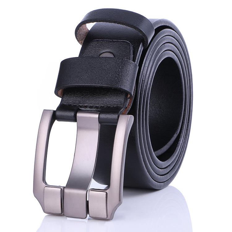 Belt Men'S Business Antique Jeans Belt Youth Tide Cowhide Pin Buckle Belt Imported Belt Factory
