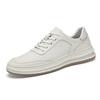 Men's Trainers Shoes New Autumn Genuine Leather Sneakers Non-Slip Lace-Up Casual Shoes Hollow Out Male Treking Footwear Trainers