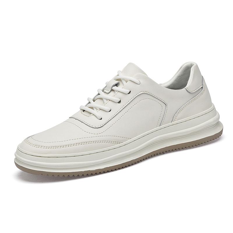 Men's Trainers Shoes New Autumn Genuine Leather Sneakers Non-Slip Lace-Up Casual Shoes Hollow Out Male Treking Footwear Trainers