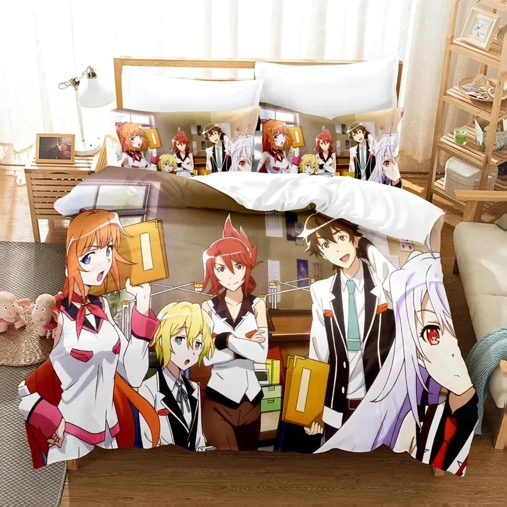 Anime Plastic Memories Isla Comfortable Duvet Quilt Cover Pillowcase Bedding Set Children Bedroom Decoration Home Textile
